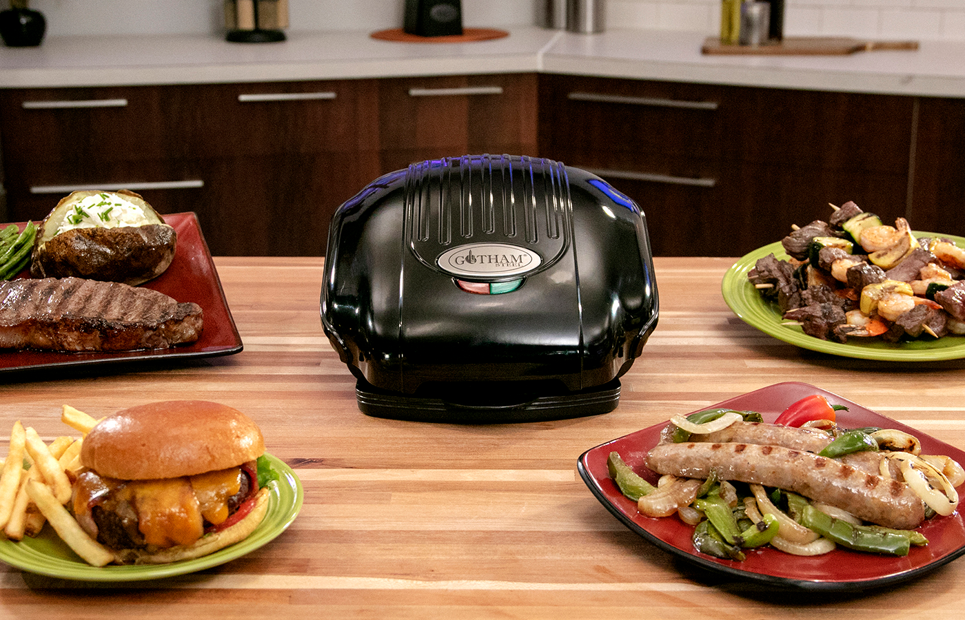 Gotham steel top low fat grill